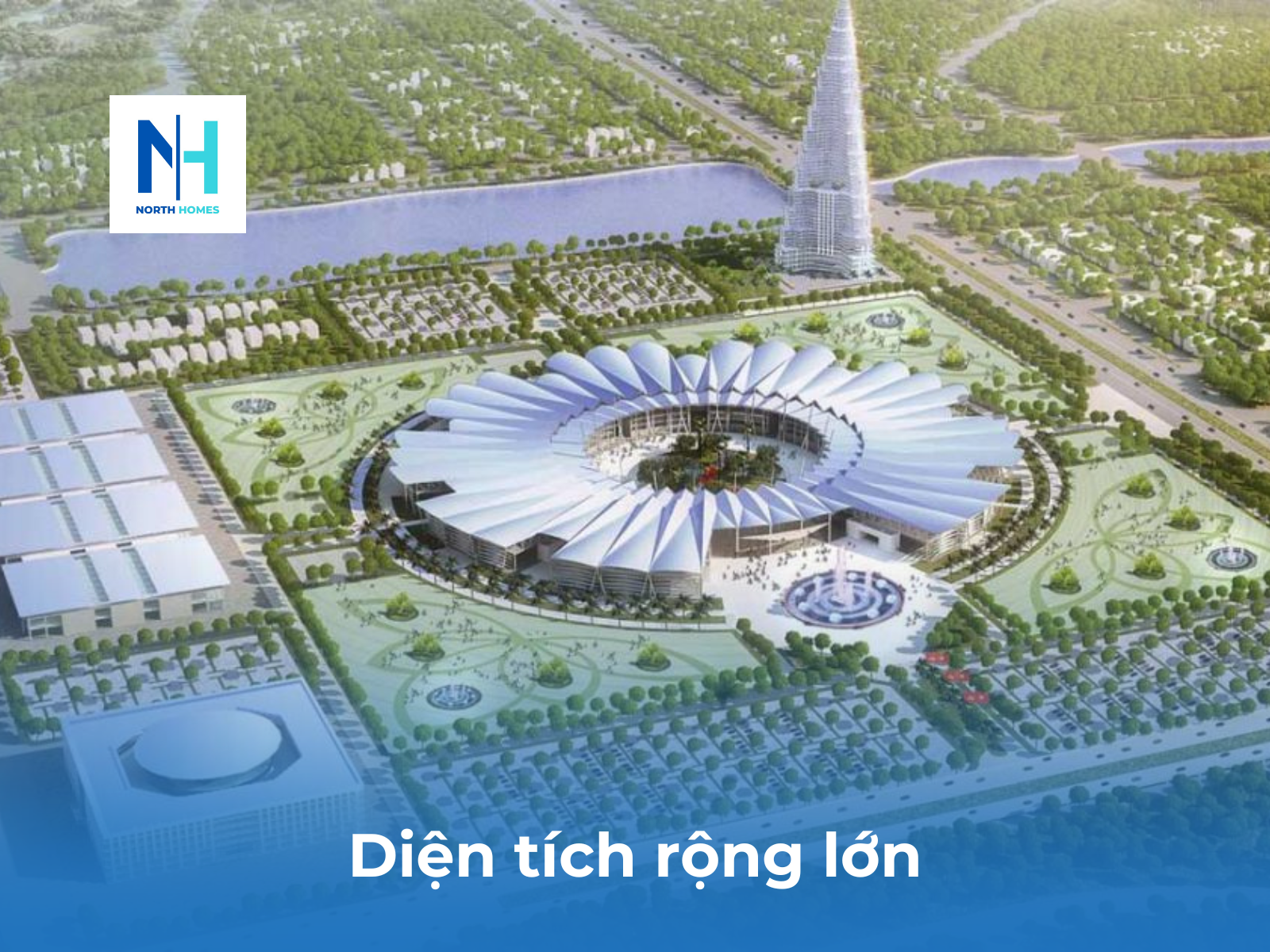 Diện tích rộng lớn Hệ Thống Tiện Ích Vinhomes Cổ Loa