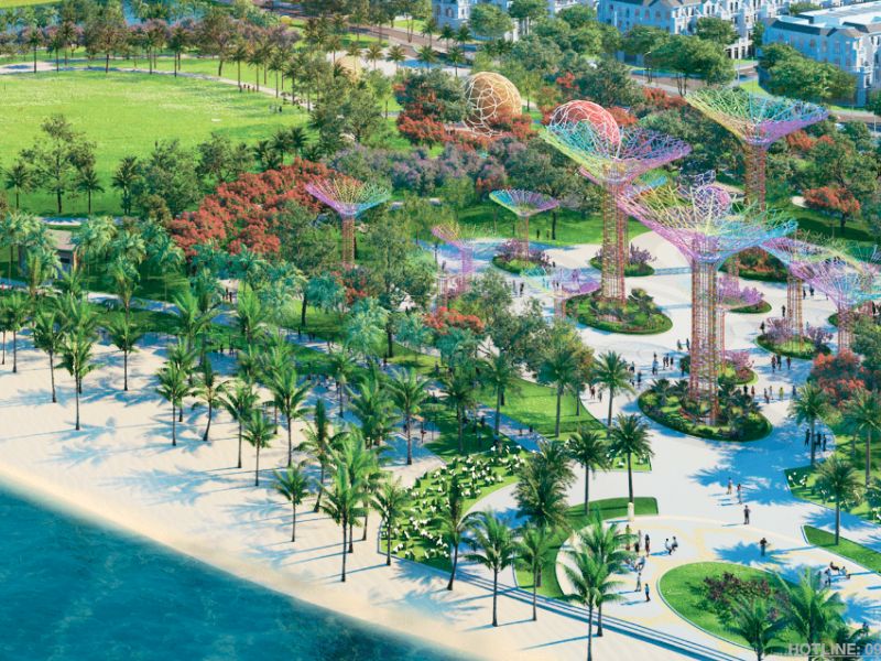 Hệ thống công viên cây xanh - sông nước nội khu