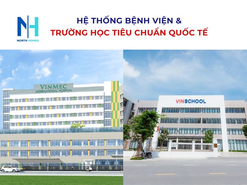 Hệ thống bệnh viện và trường học tiêu chuẩn quốc tế