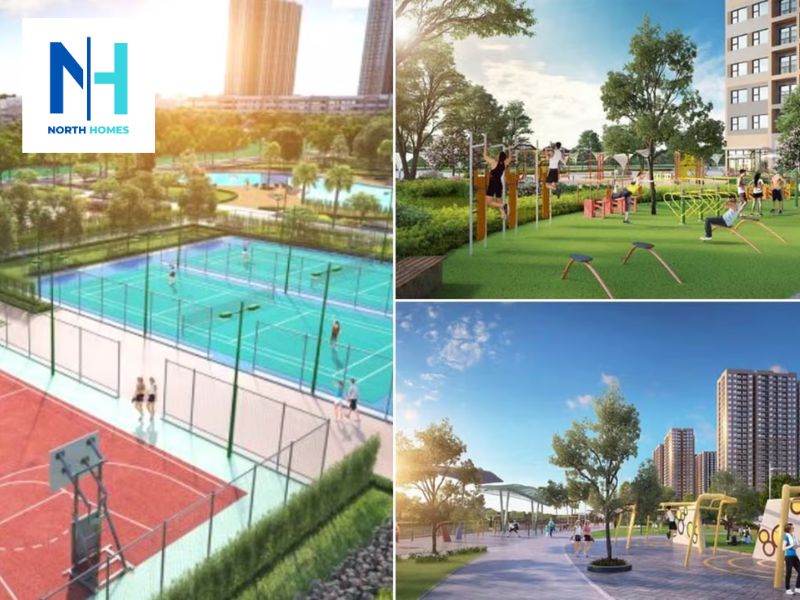 Sân chơi tập thể tại Vinhomes Cổ Loa 