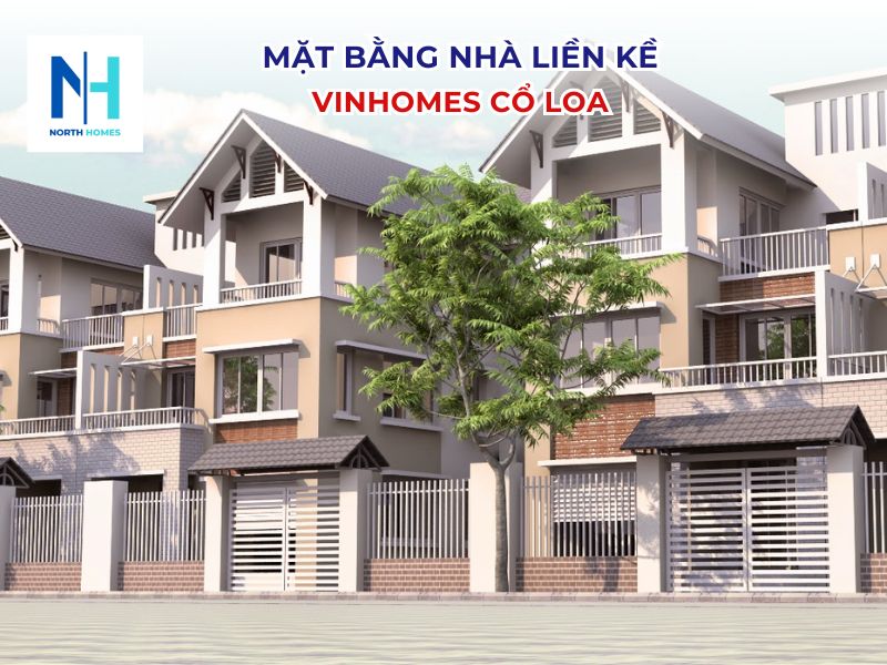 Mặt bằng nhà liền kề Vinhomes Cổ Loa