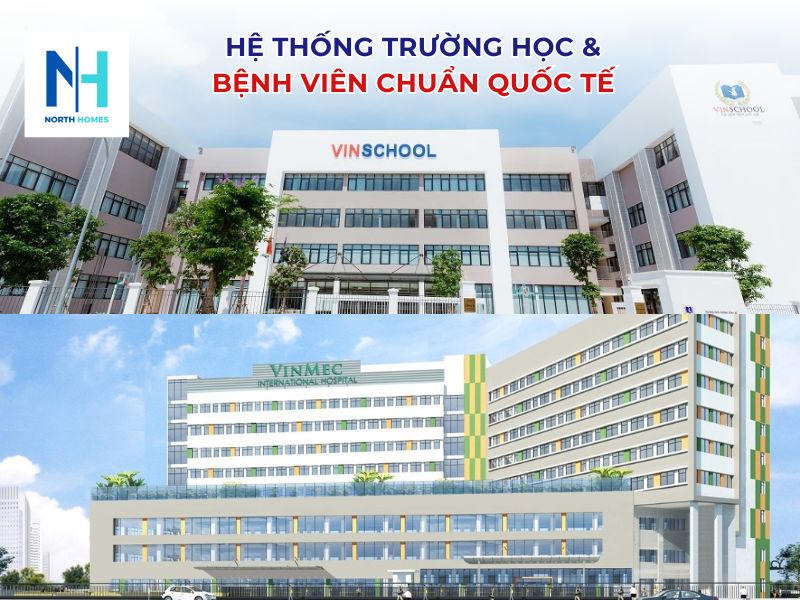 Hệ thống trường học và bệnh viện chuẩn quốc tế