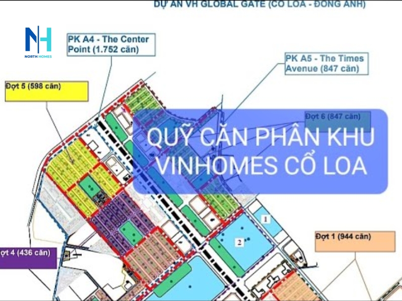 Phân khu The Center Point Vinhomes Cổ Loa được quy hoạch