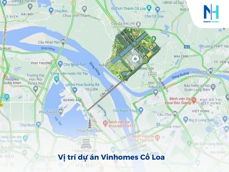 Vị trí dự án Vinhomes Cổ Loa