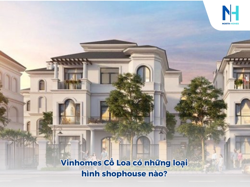 Vinhomes Cổ Loa có những loại hình shophouse nào?