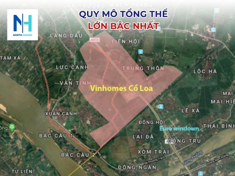 Quy mô tổng thể dự án Vingroup Đông Anh lớn bậc nhất