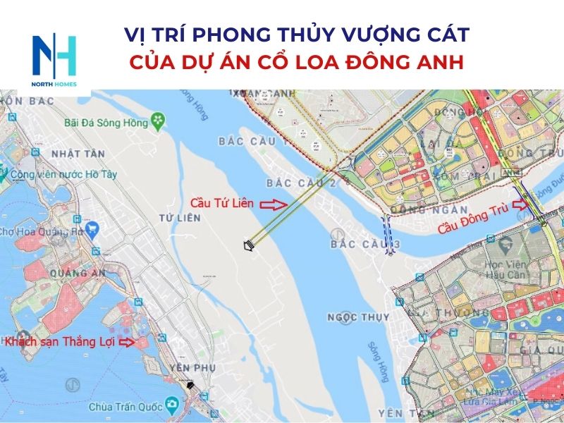 Dự án Cổ Loa Đông Anh tọa lạc tại vị trí phong thủy vượng cát