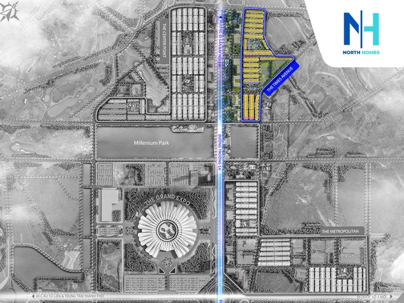 Vị trí phân khu Thịnh Vượng Vinhomes Global Gate