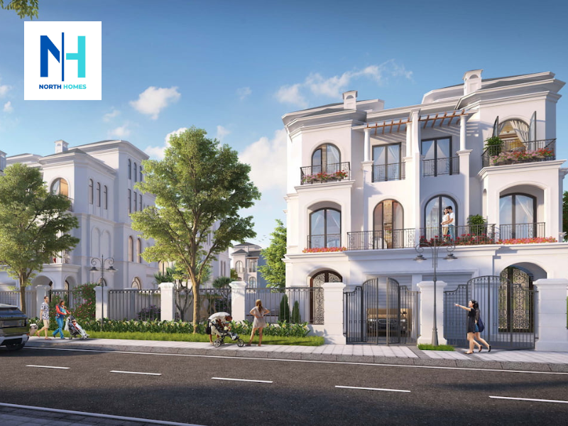 Kiến trúc biệt thự song lập Vinhomes Cổ Loa