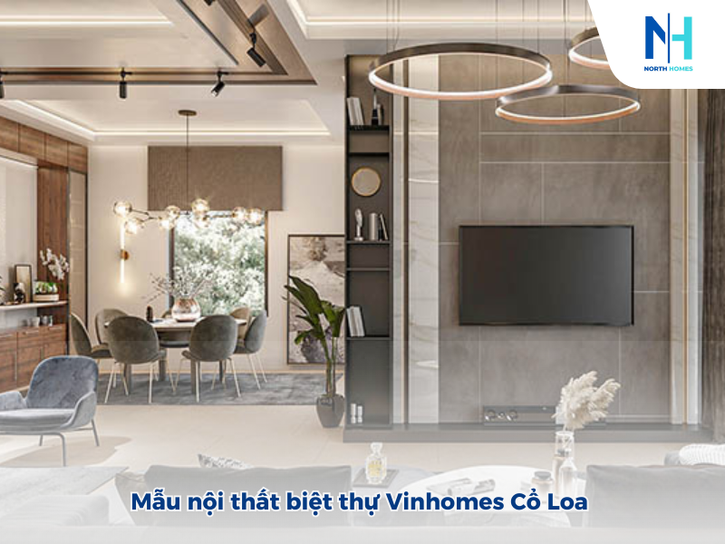 Nội thất thiết kế biệt thự song lập vinhomes cổ loa
