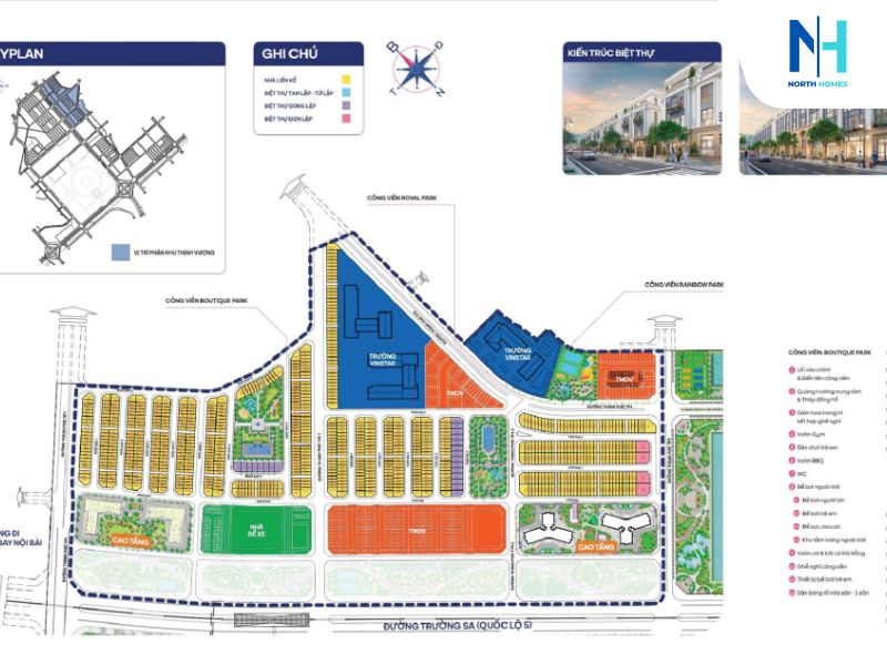 Mặt bằng xây dựng của phân khu Thịnh Vượng 
