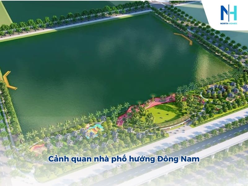 Cảnh quan nhà phố hướng Đông Nam 