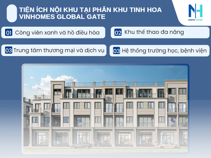 Tiện ích nội khu tại phân khu tinh hoa