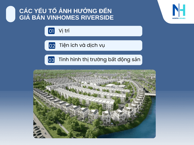 Các yếu tố ảnh hưởng đến giá bán Vinhomes Riverside
