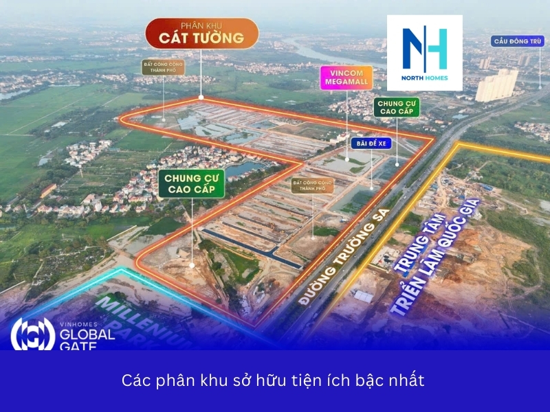 Các phân khu sở hữu tiện ích bậc nhất 