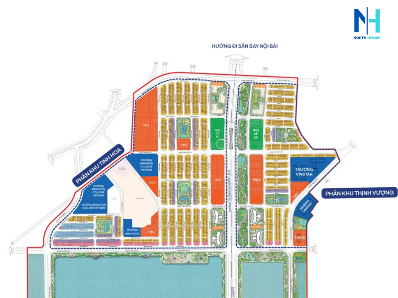 Vị trí phân khu Thịnh Vượng